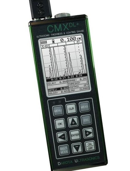 Dakota Ultrasonics CMX2-DL (CMXDLP) Data-Logging Ultrasonic Coating Z-187-0003 / Z-172-0005
