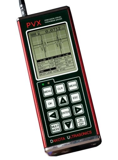 Dakota Ultrasonics PMX2-DL (PVX) Precision Ultrasonic A-scan Thickness Gauge Z-157-0004 / Z-157-0006